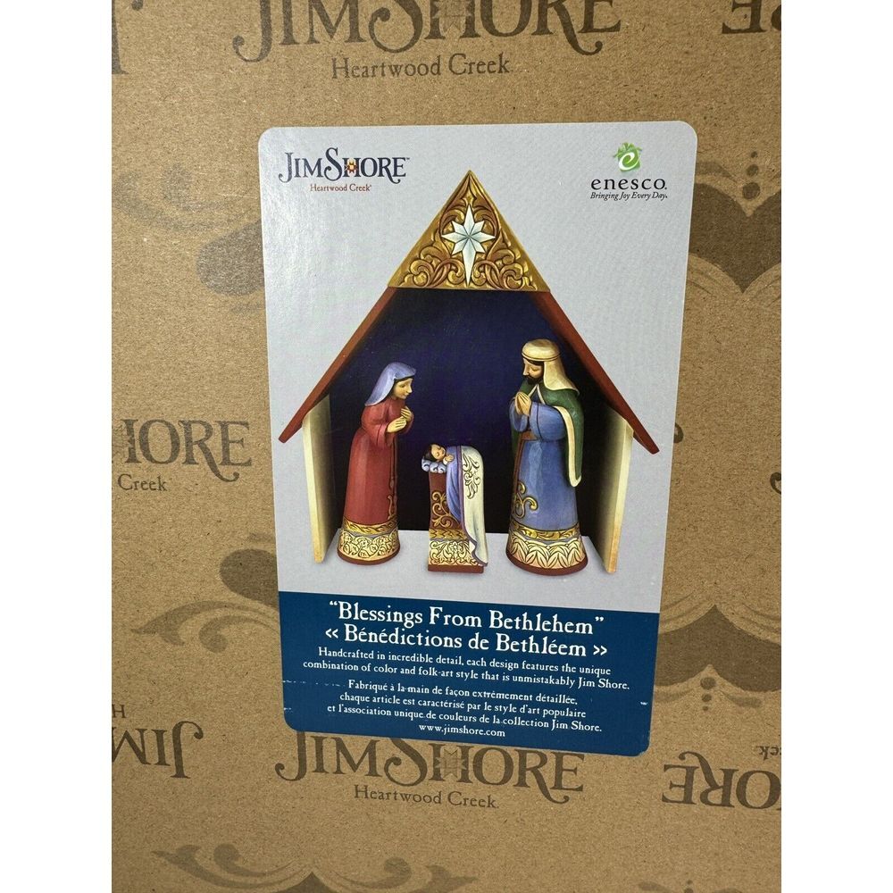 NIB Jim Shore Handcrafted "Blessings From Bethlehem" 2022 Christmas Nativity - Picture 3 of 12